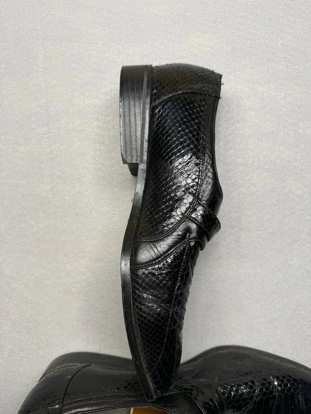 Giorgio Brutini Black Croc-Embossed Loafers Men's Shoe 12M